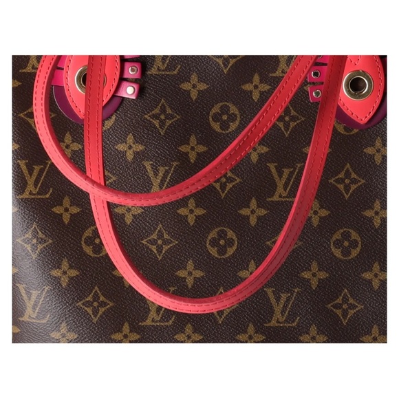 Louis Vuitton Tote Bag Neverfull MM Tote Flamingo M41663 Monogram Canvas + Pouch - Picture 11 of 15